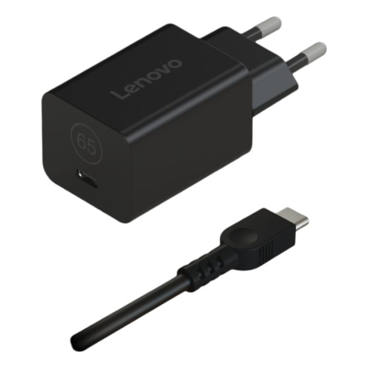 Lenovo 40AWGN65EU adaptador e inversor de corrente Interior Preto