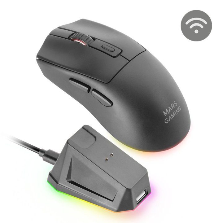 Mars Gaming MM-T3 rato de jogo para mão direita RF Wireless +…