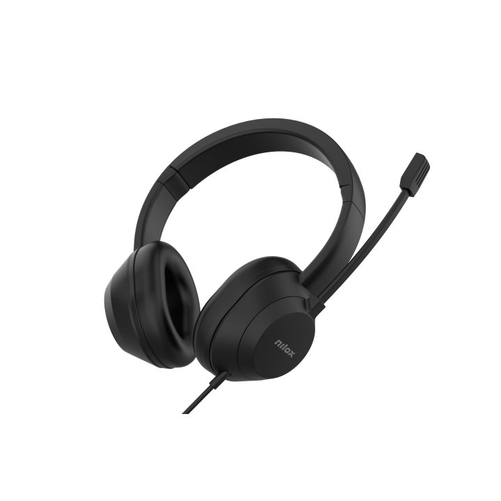 Nilox NXAUSB02 Headset Wired Headphones Calls/Music USB Type-A Black