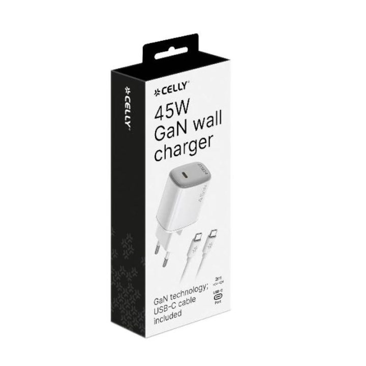 Celly UPTC1USBC45WCTC carregador de dispositivo móvel Smartphone…