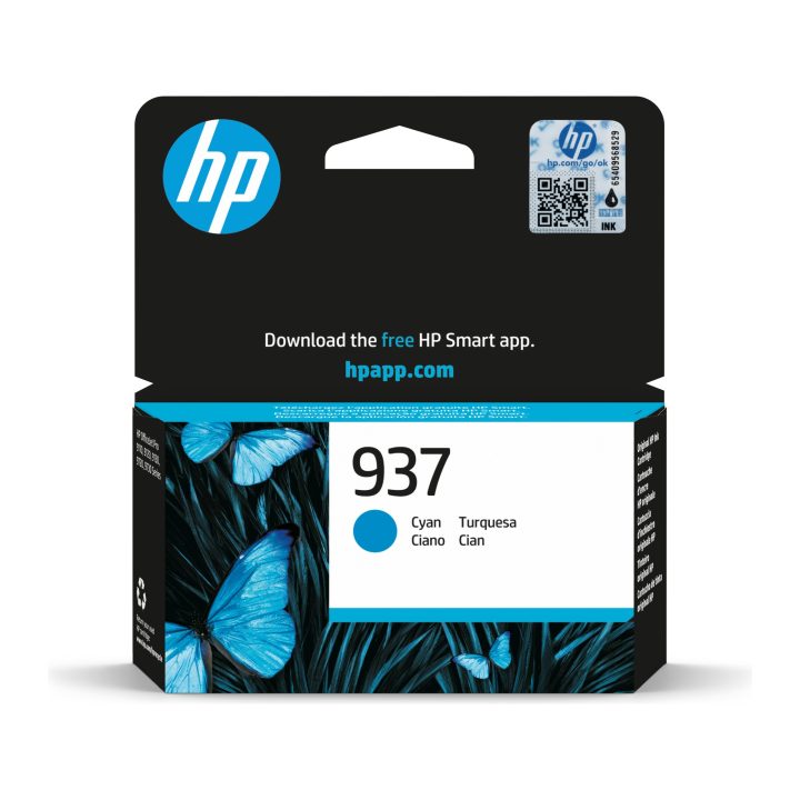 HP Original 937 Cyan Ink Cartridge