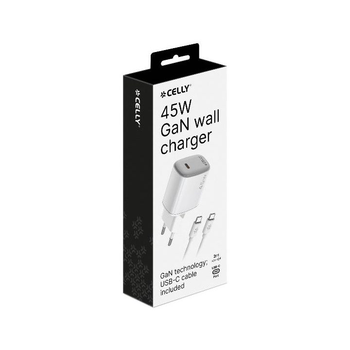 Celly UPTC1USBC45WCTC carregador de dispositivo móvel Smartphone…