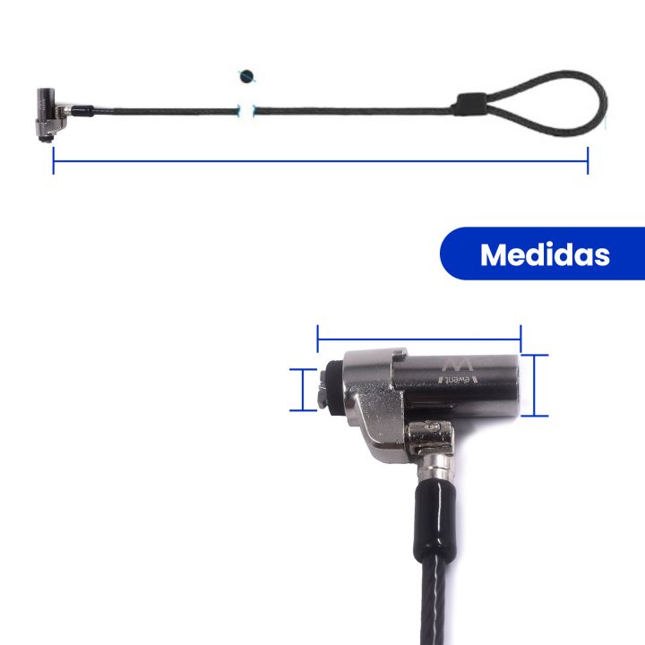 Ewent EW1239 Anti-Theft Cable Black 1.8 m