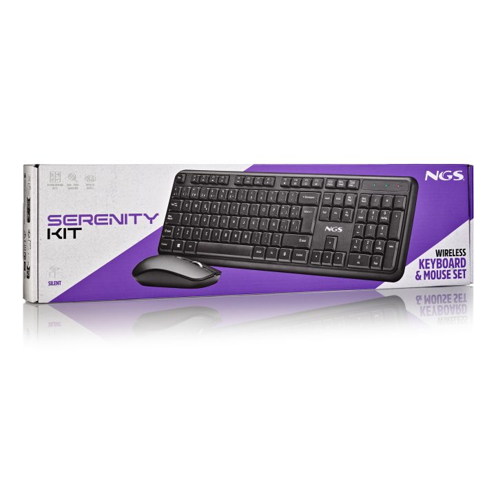 NGS SERENITY KIT (QUERTY, ES) Keyboard Mouse Included Universal RF…