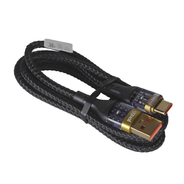 iggual Cabo USB-A para Tipo C 3A 100 cm Trançado LED