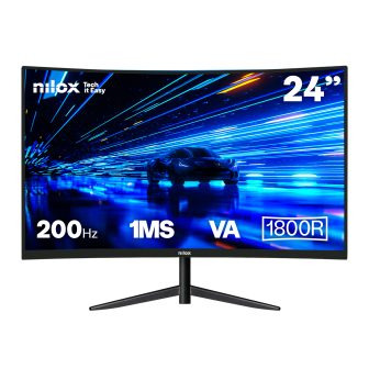Monitor curvo NILOX NXM24CRV2001 24" Full HD VA
