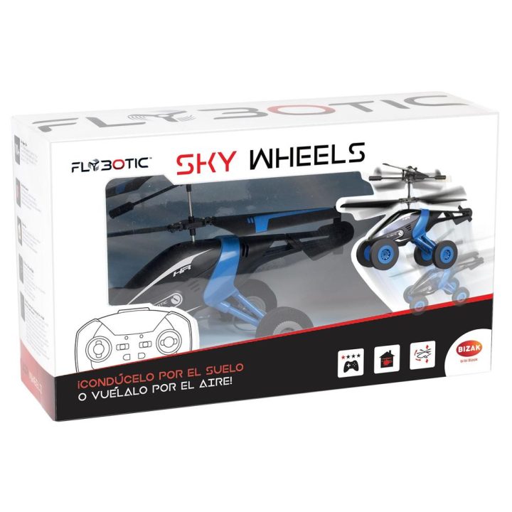 Bizak Helicoptero radio control flybotic sky wheels 1 unidad…