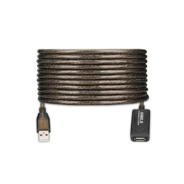 Ewent EW1021 USB Cable USB 2.0 10 m USB A 0.48 Gbit/s Black