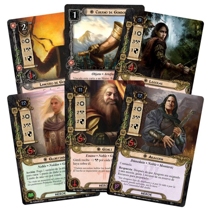 Asmodee Jogo de tabuleiro O Senhor dos Anéis caixa básica edição…
