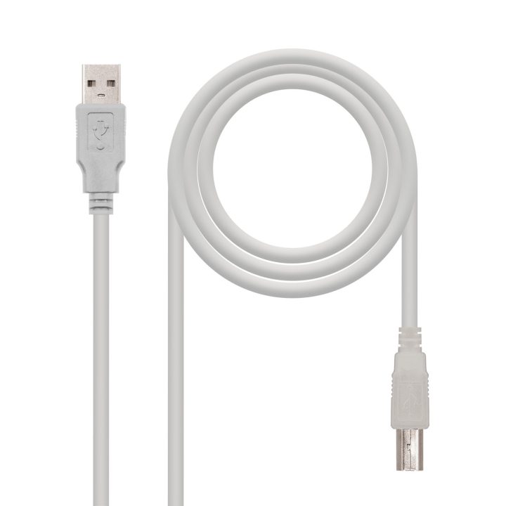 Nanocable CABLE USB 2.0 IMPRESSORA, TIPO A/M-B/M, BEIGE, 1,8 M