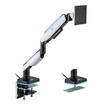 Ewent EW1509 soporte para monitor 49" Escritorio Negro, Blanco