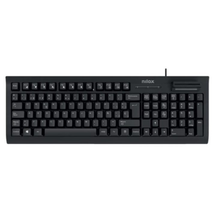 Nilox Keyboard with DNI-e and SmartCard Reader - Spanish Layout