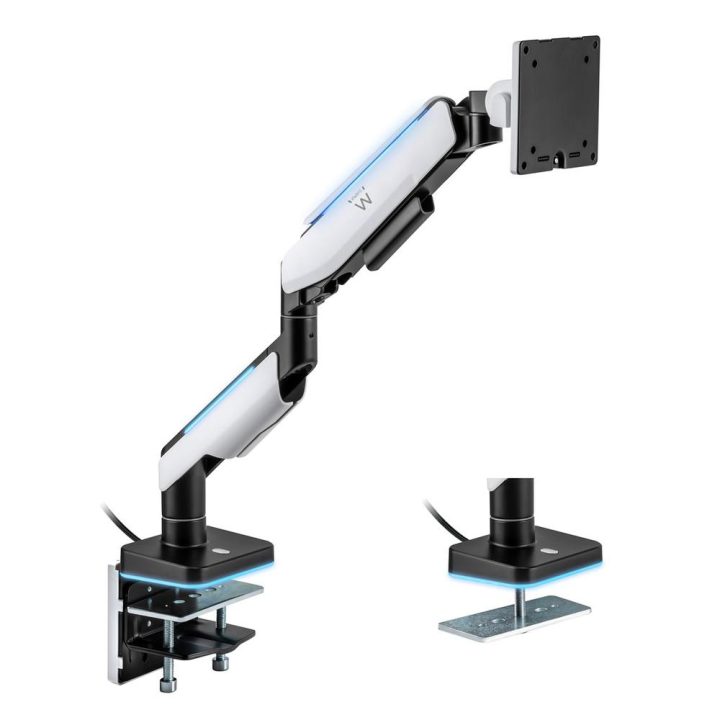 Ewent EW1509 soporte para monitor 49" Escritorio Negro, Blanco