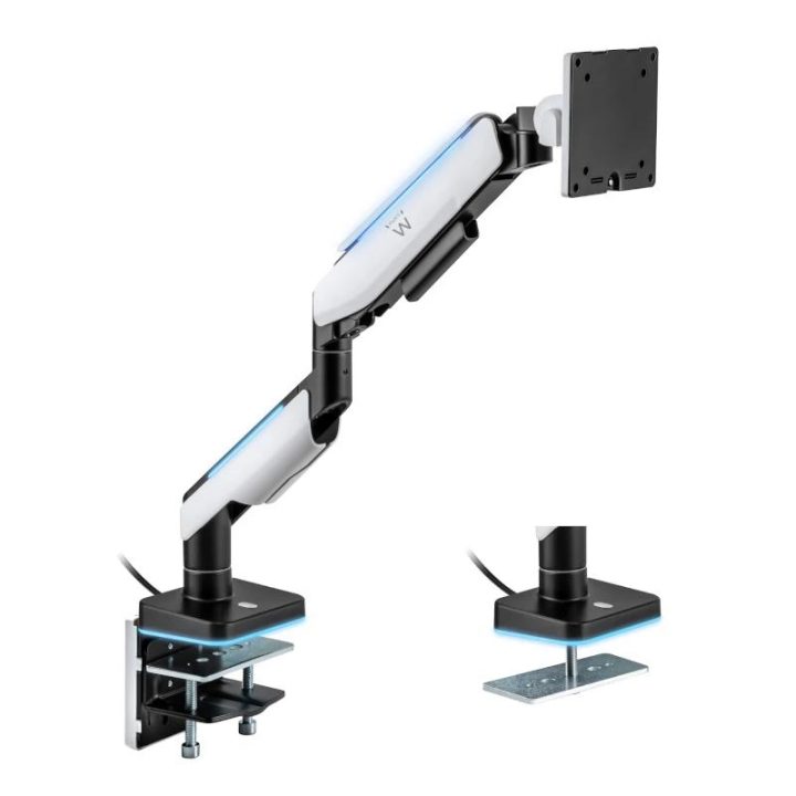 Ewent EW1509 soporte para monitor 49" Escritorio Negro, Blanco