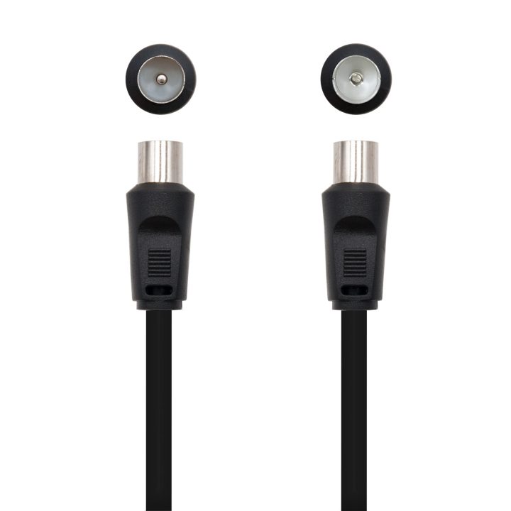 Nanocable 10.26.0202 3C-2V coaxial cable 1.8 m 9.5 mm Black