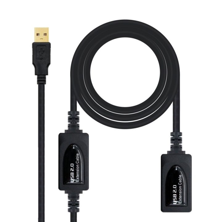Nanocable CABLE USB 2.0 EXTENSOR COM AMPLIFICADOR, TIPO A/M-A/F, 10 M