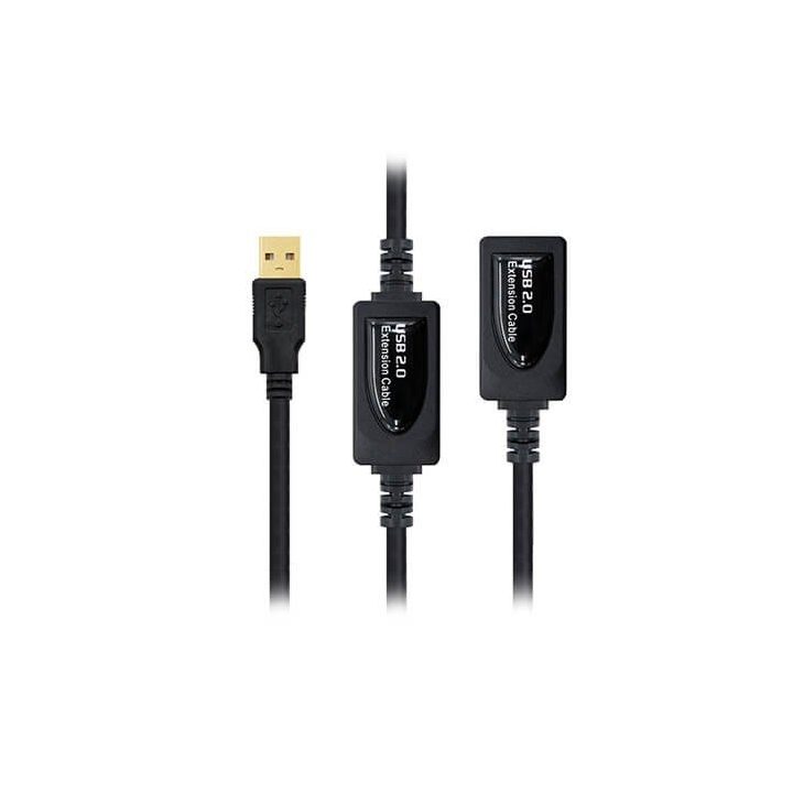 Nanocable CABLE USB 2.0 PROLONGADOR CON AMPLIFICADOR, TIPO A/M-A/H…