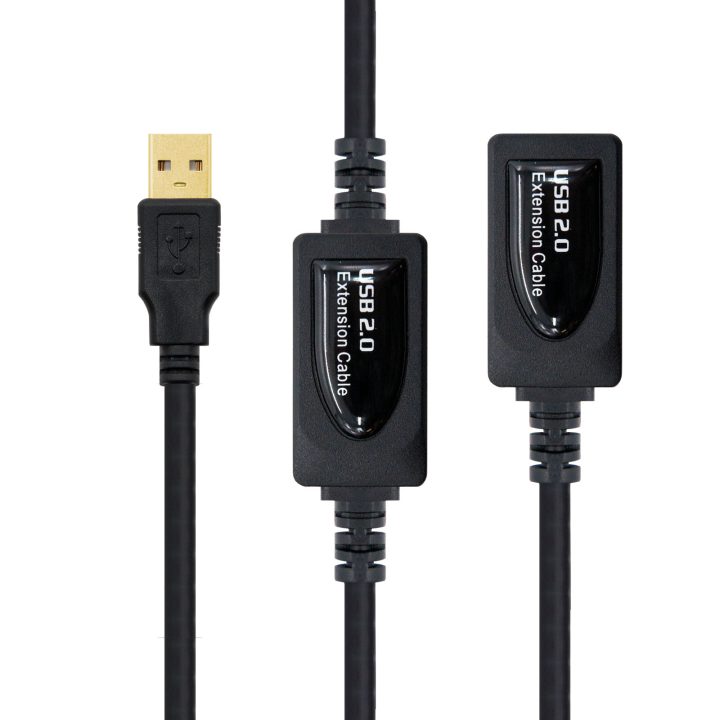 Nanocable CABLE USB 2.0 EXTENSOR COM AMPLIFICADOR, TIPO A/M-A/F, 10 M