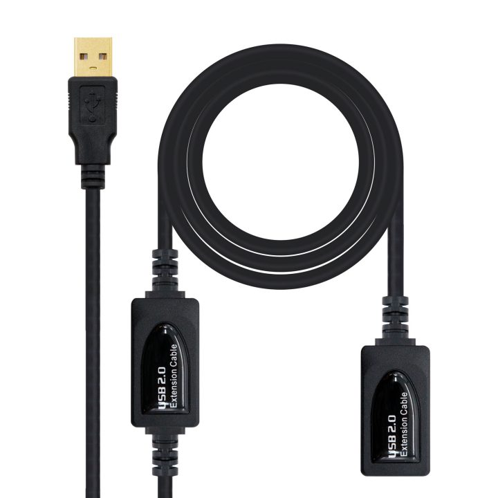 Nanocable USB 2.0 EXTENSION CABLE WITH AMPLIFIER, TYPE A/M-A/H, 10 M