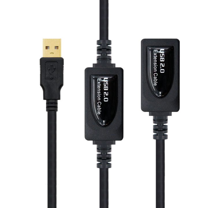 Nanocable USB 2.0 EXTENSION CABLE WITH AMPLIFIER, TYPE A/M-A/H, 10 M