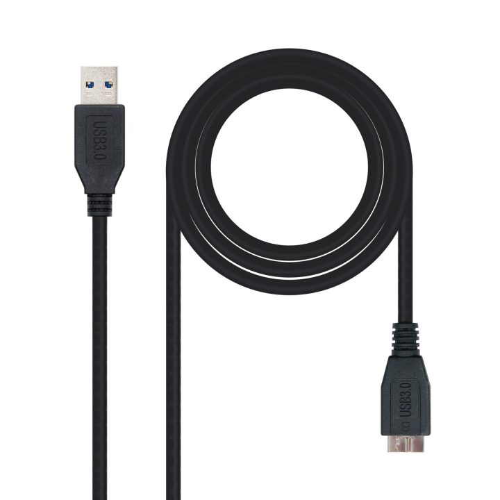 Nanocable USB 3.0 Cable, Type A/M-Micro B/M, Black, 2.0 m