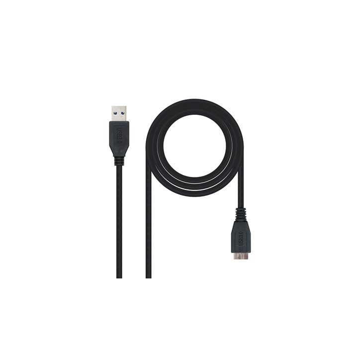 Nanocable USB 3.0 Cable, Type A/M-Micro B/M, Black, 2.0 m
