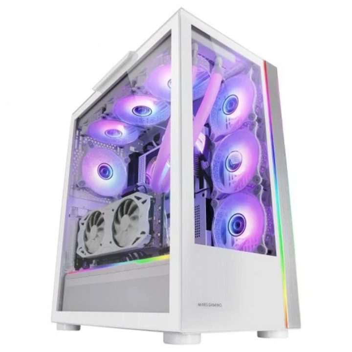 Mars Gaming MC-ULTRA, Torre Gaming Custom XXL E-ATX, Doble Tira LED…