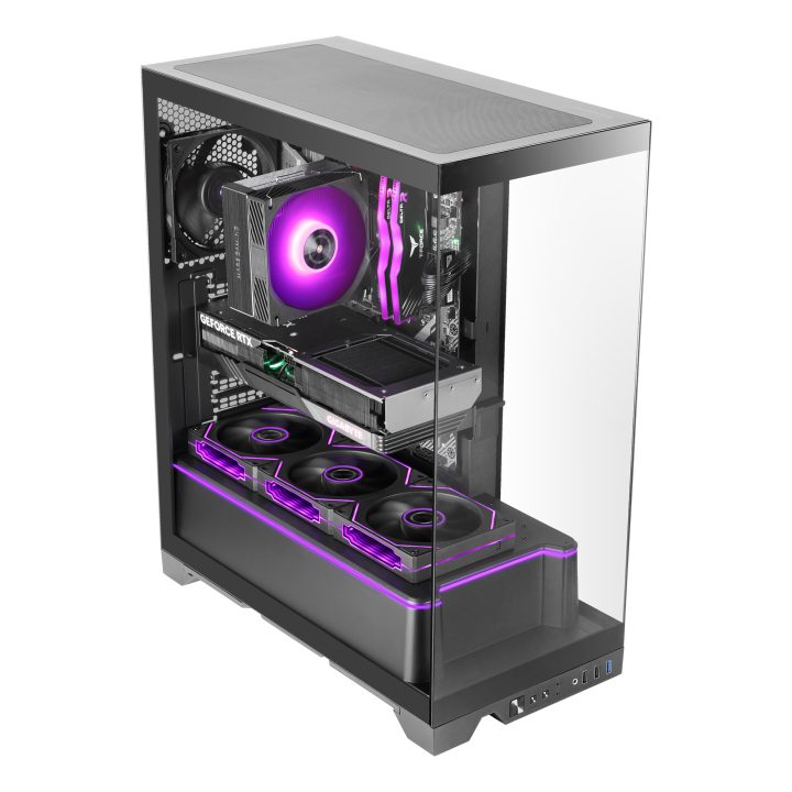 Mars Gaming MCPRISMA caixa de PC Midi Tower Preto
