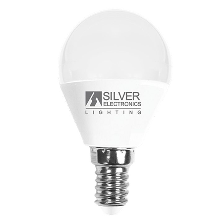 Silver Electronics Decorative LED Bulb Spherical 5W 50W-E14-5000K-620…