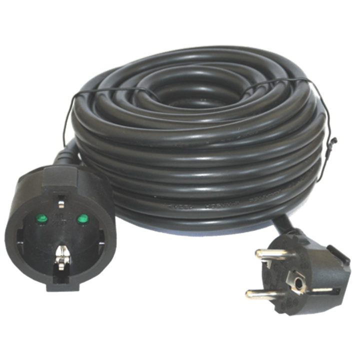 Silver Electrics 3m-3x 1.5mm-250V-16A-3.500W Black Extension Power…