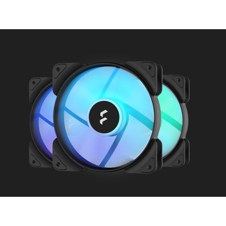 Fractal Design Aspect 12 Series RGB PWM 120mm PC Case Fan Black Frame…
