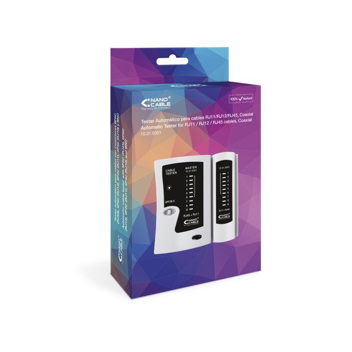 Nanocable 10.31.0301 Network Cable Tester Gray
