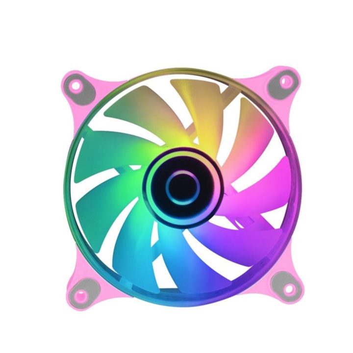 Mars Gaming MF-3D Pink, 12cm 360° ARGB Fan, 3D Infinite Mirror…
