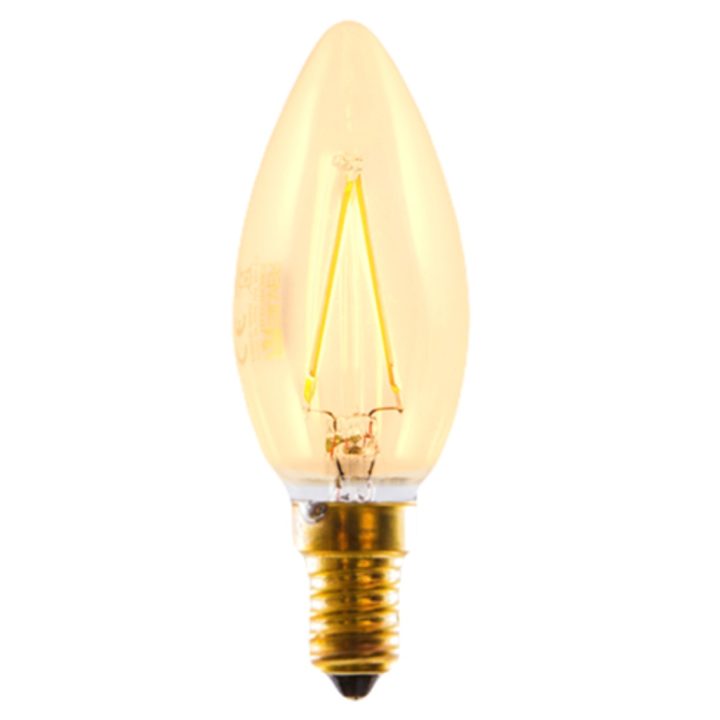 Bombilla LED Silver electronic filamento edison vela…