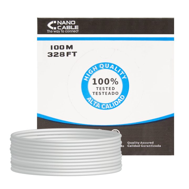 Nanocable CABLE RED RJ45 CAT.6 FTP RIGIDO AWG24, 100 M