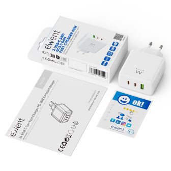 Ewent EW1333 cargador de dispositivo móvil Universal Blanco Corriente…