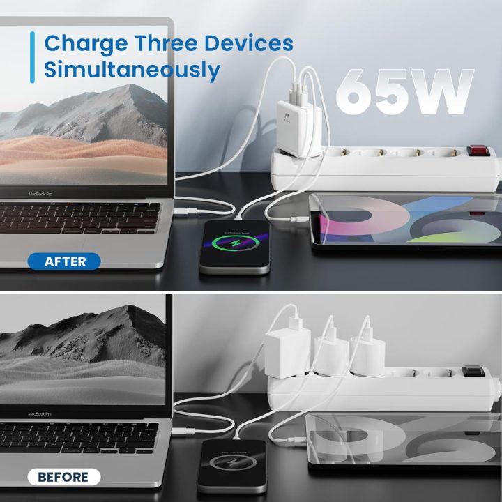 Ewent EW1333 Universal Mobile Device Charger White AC Fast Charging…