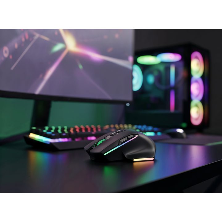 Mars Gaming MMWVECTOR rato de jogo para destros RF sem fios +…