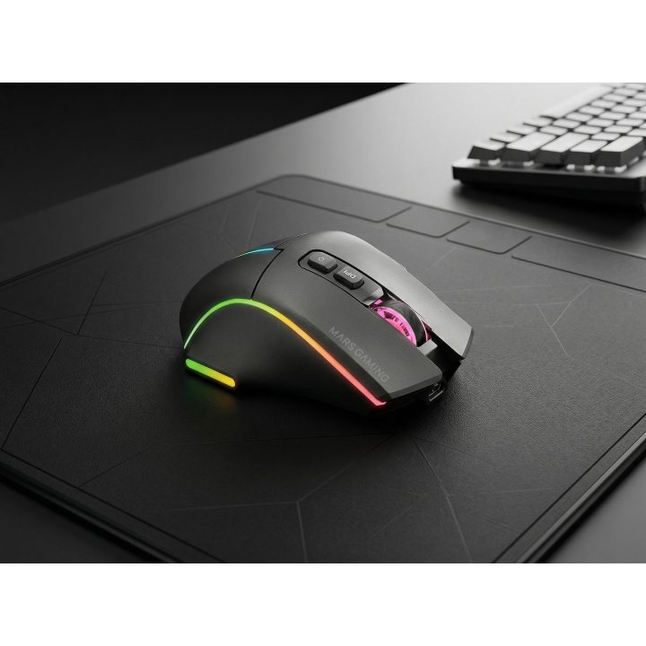 Mars Gaming MMWVECTOR Right-Handed Gaming Mouse RF Wireless +…