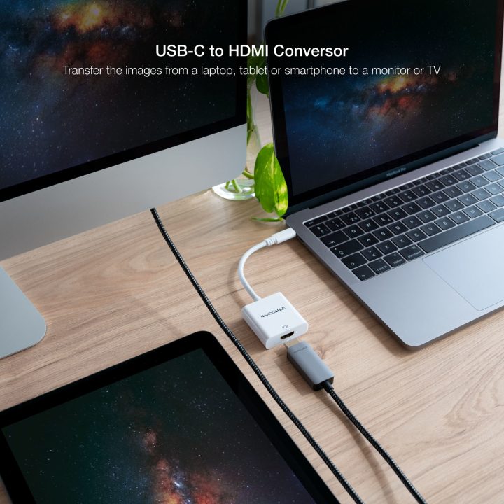 Nanocabo CONVERSOR USB-C PARA HDMI 4K, 15 CM