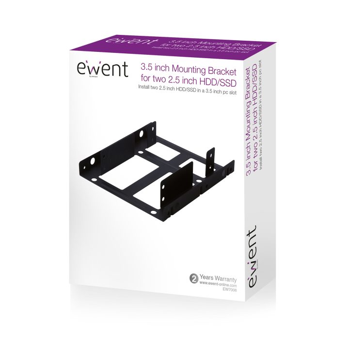 Ewent EW7006 3.5" Hard Drive Bay Panel Black Front Bezel