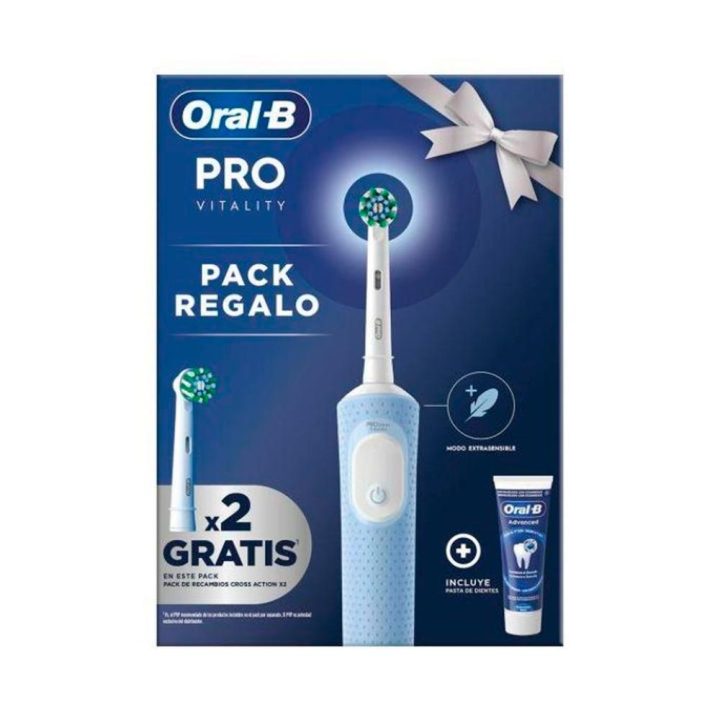 Braun Oral-B Vitality Pro Electric Toothbrush White + 2 Refills and…