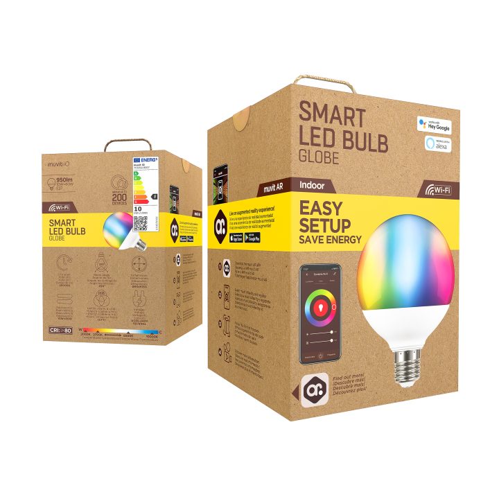Bombilla Muvit io globo E27 10W RGB (MK-020011013308)