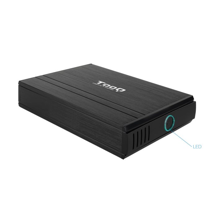 TooQ CAIXA HDD 3,5" IDE/SATA A USB 2.0 PRETA