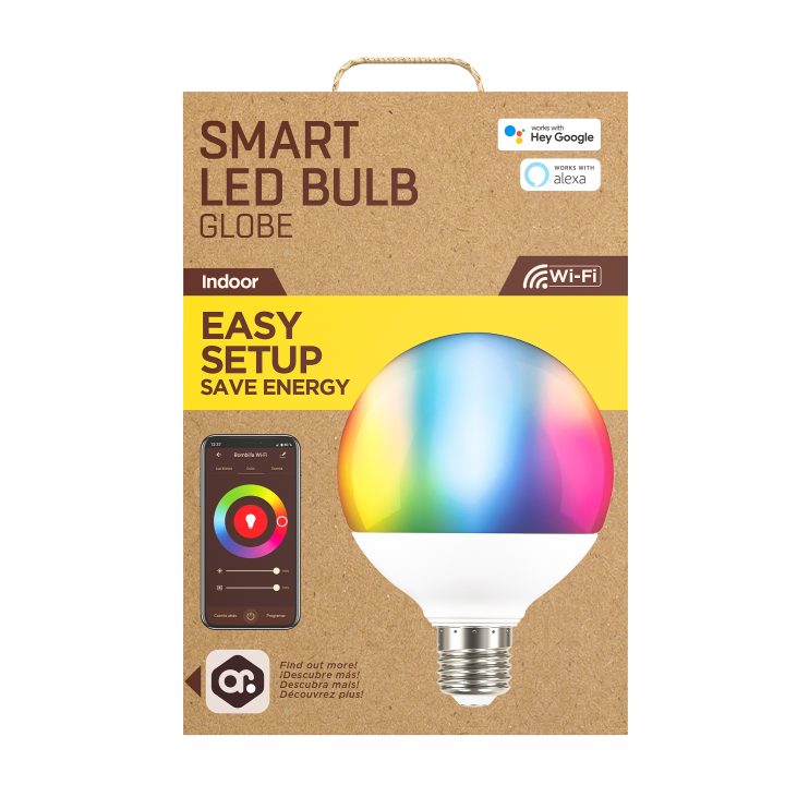 Bombilla Muvit io globo E27 10W RGB (MK-020011013308)