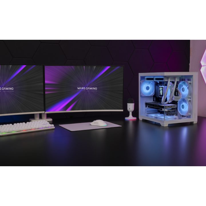 Mars Gaming MCVIEW3W caixa de PC Mini Tower Branca