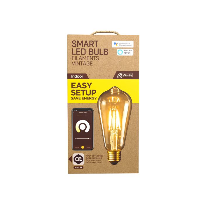 Muvit io Vintage Edison Filament Bulb E27 5W (ST64-F-I)