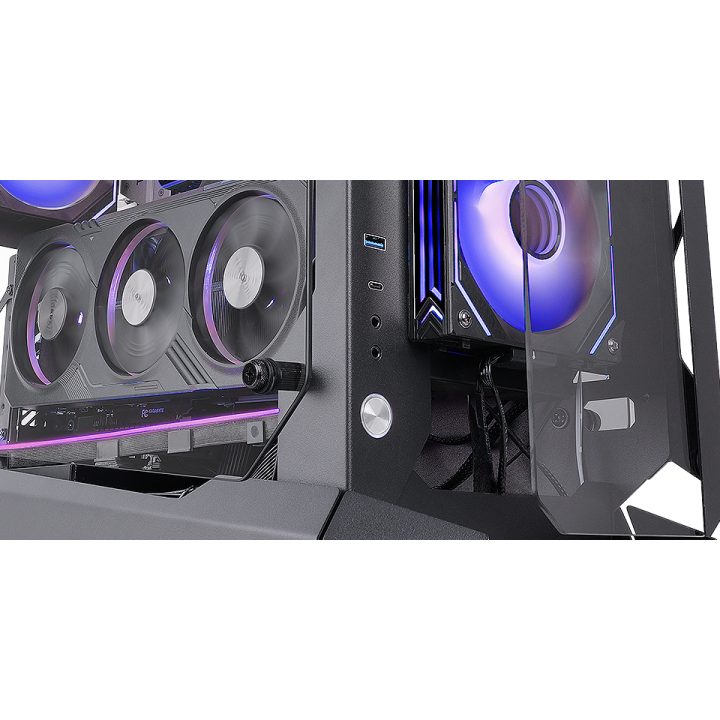 Mars Gaming MC-EDGE, ATX Gaming Case, Open Air Design, Triple…