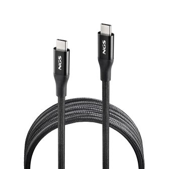 NGS KNOT 240W-2 cabo USB 2 m USB C 40 Gbit/s Preto