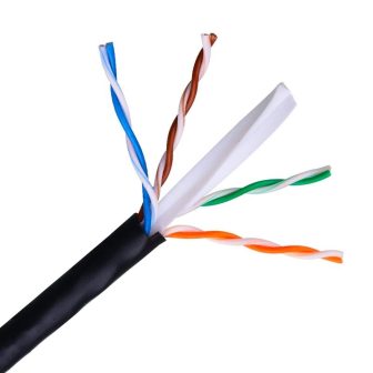 Nanocable 10.20.0504-EXT-BK Network Cable Black 305 m Cat6 U/UTP (UTP)